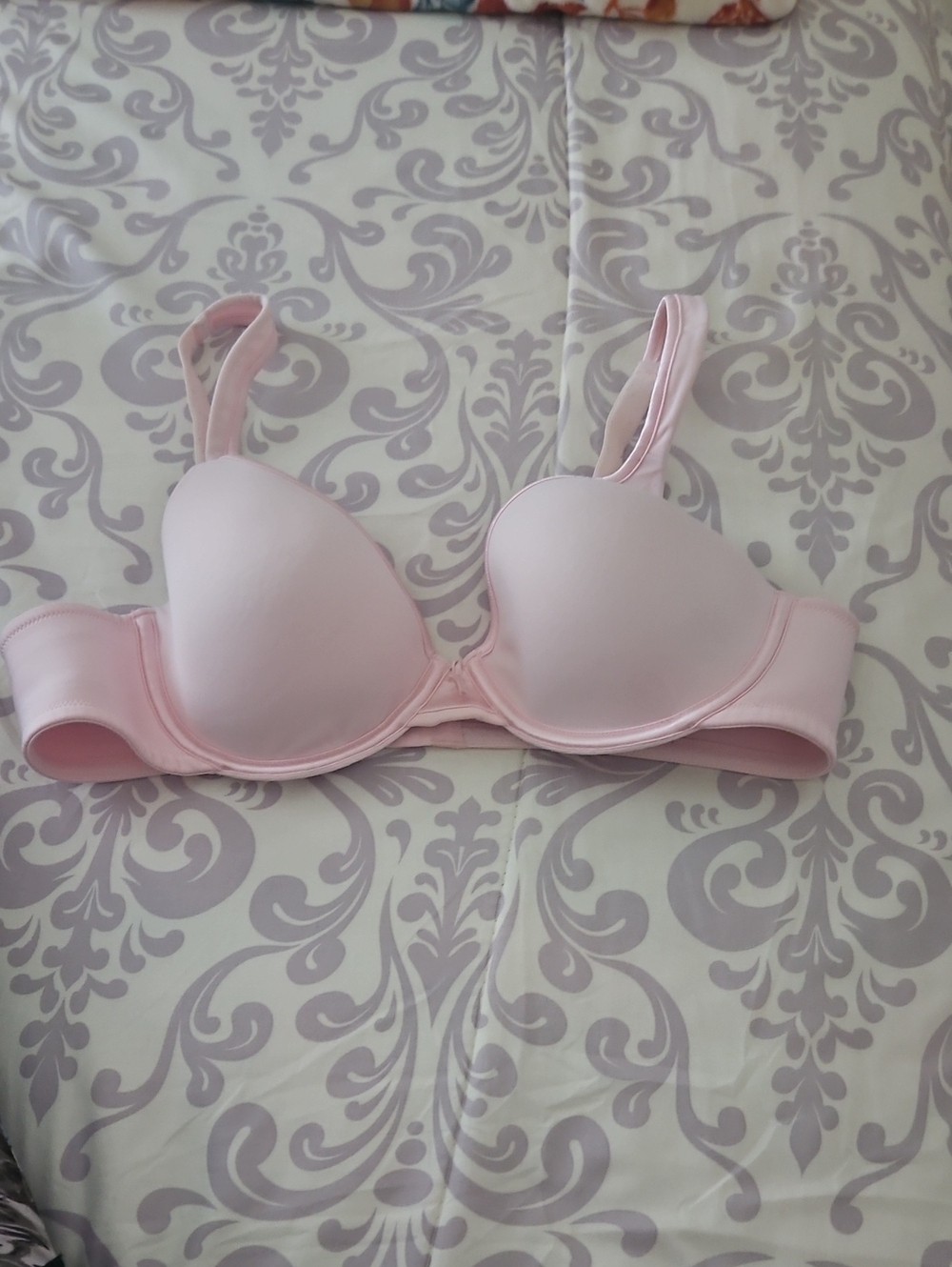Vanity FAIR pink Underwire Bra W Adjustable Straps 2 Hook Hooks Pretty Color 38B - Picture 8 of 8